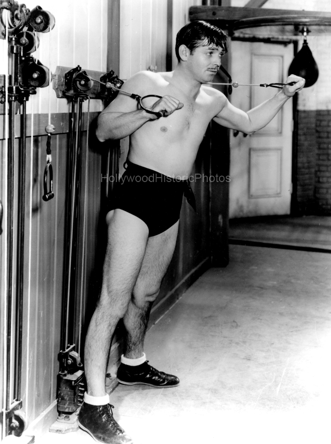 Clark Gable 1937 DeMille Barn Gym Paramount wm.jpg